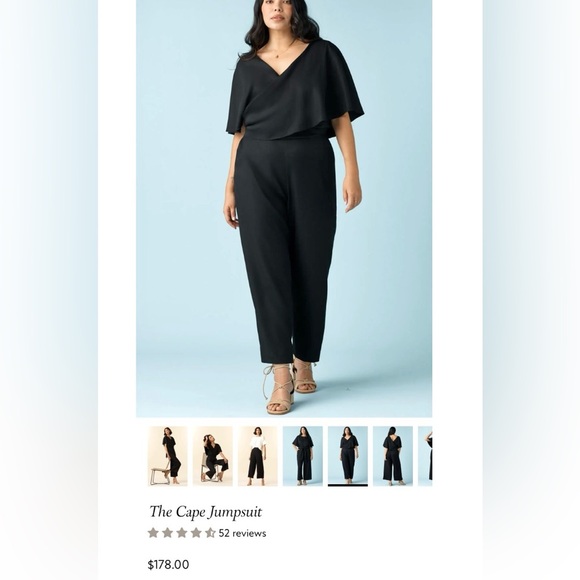 VETTA Cape Jumpsuit Wide Leg Pants Wrap Top Convertible New Capsule - Picture 3 of 17